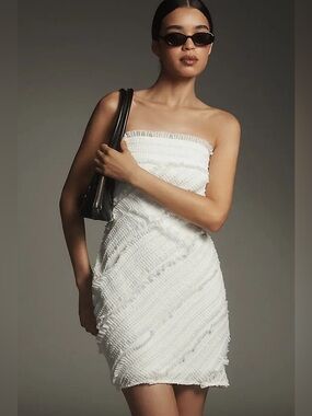 Endless Rose Strapless Textured Fitted Mini Dress